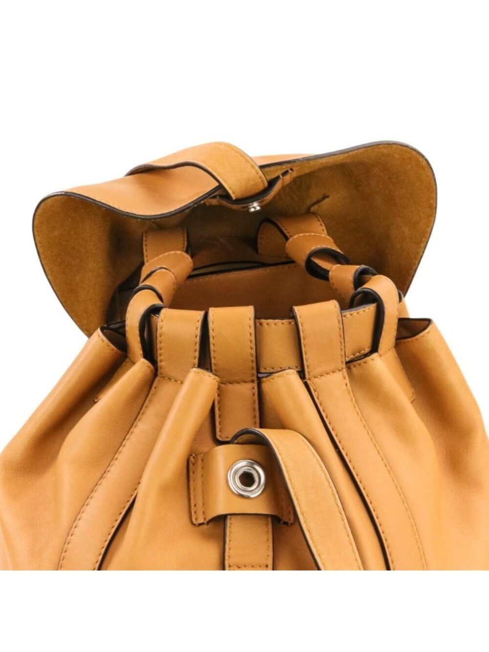 Loewe Drawstring Leather Backpack Camel - Picture 9 of 15